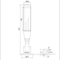 LED Signal Tower Light مع الجرس